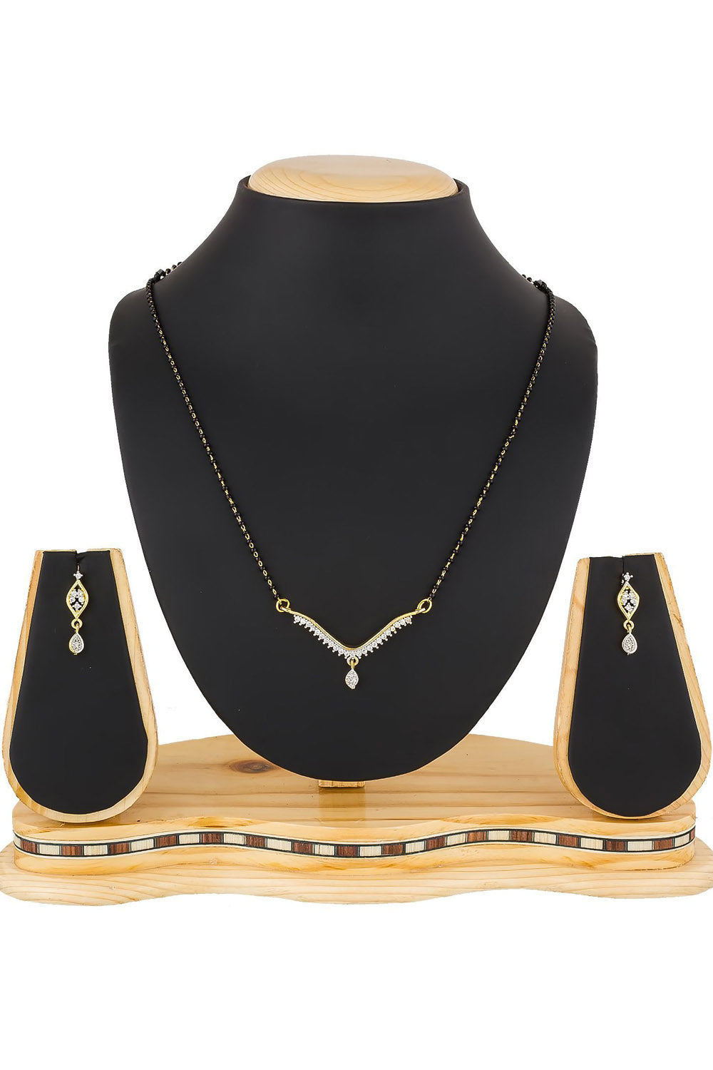 Women's Alloy Mangalsutra In Gold