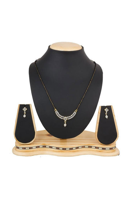 Buy Women's Alloy Mangalsutra in White and Black Online