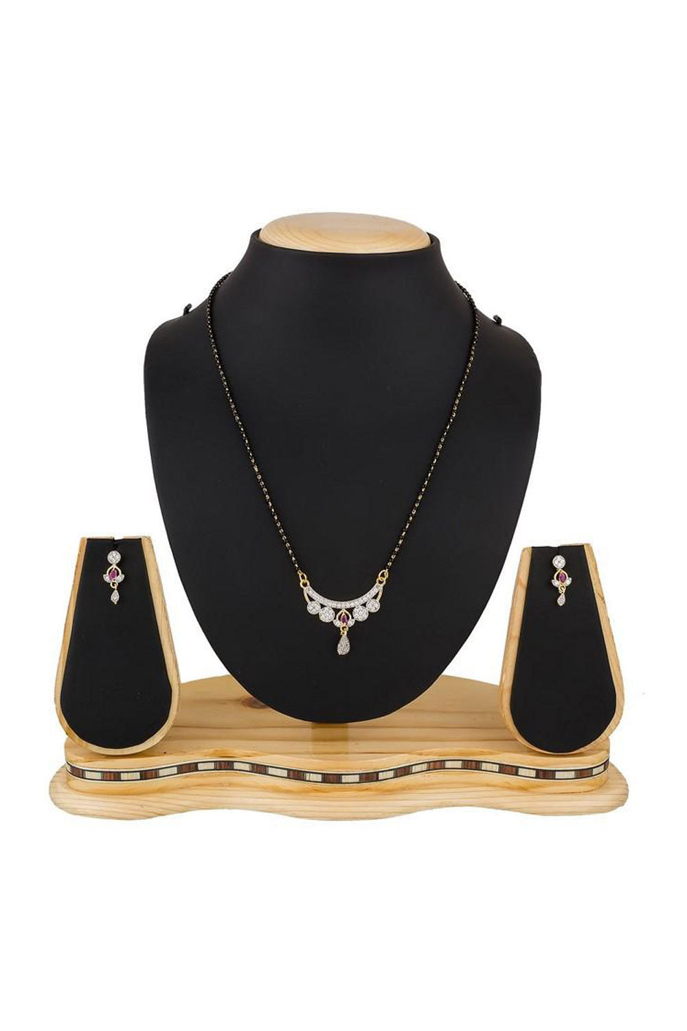  Buy Women's Alloy Mangalsutra in White and Black Online