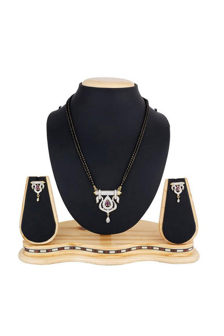  Buy Women's Alloy Mangalsutra in White and Black Online