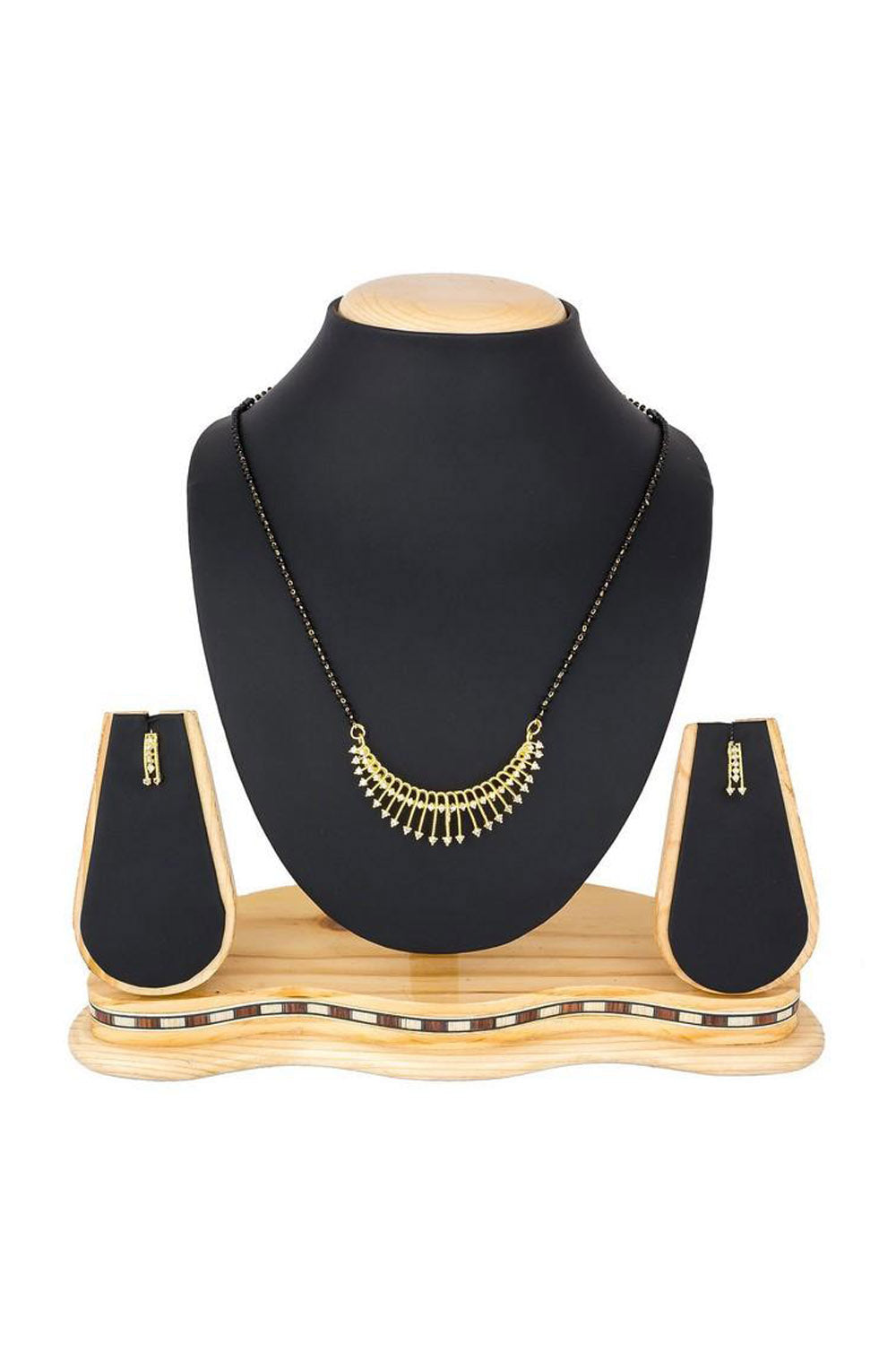  Buy Women's Alloy Mangalsutra in Gold and Black Online