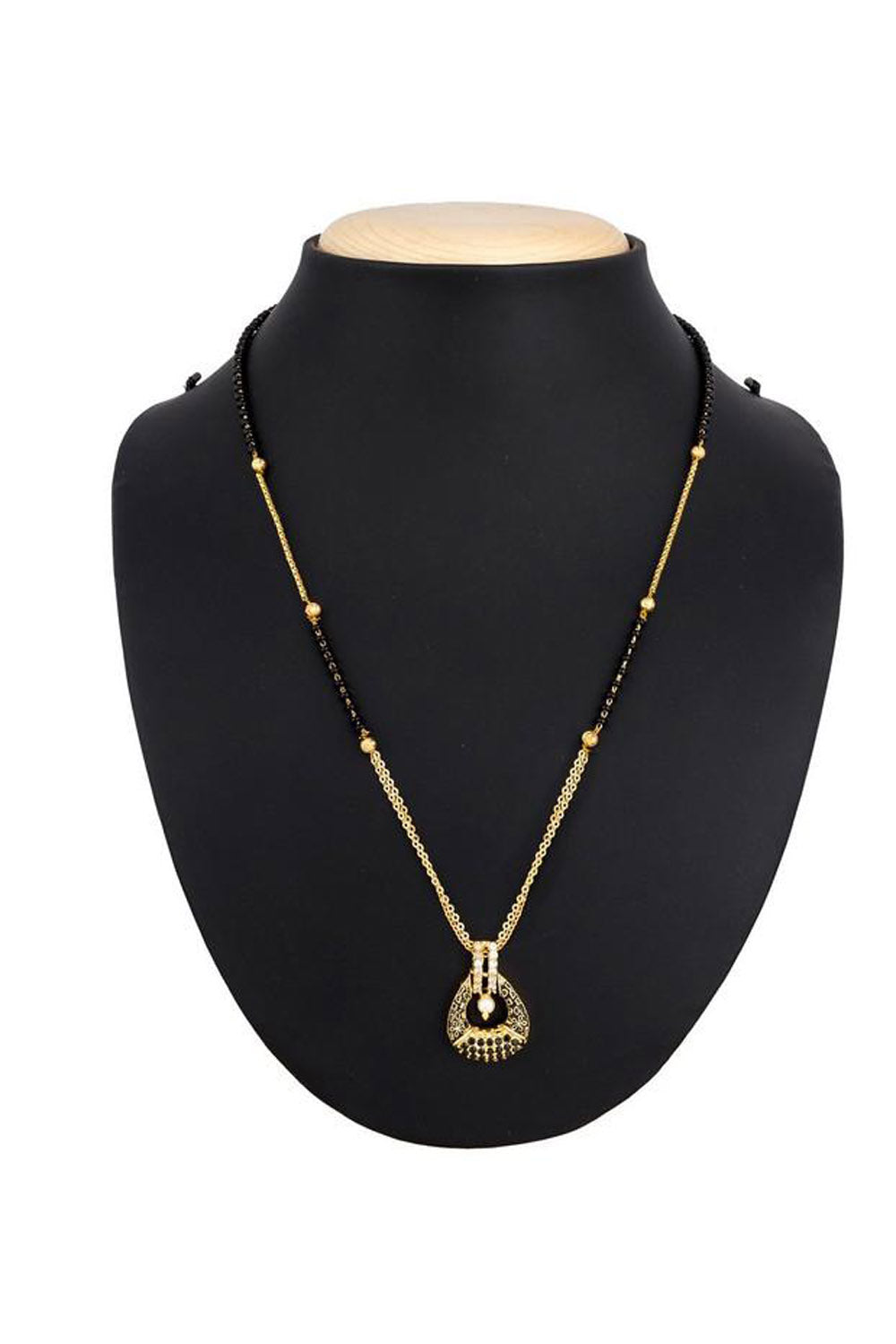  Buy Women's Alloy Mangalsutra in Gold and Black Online