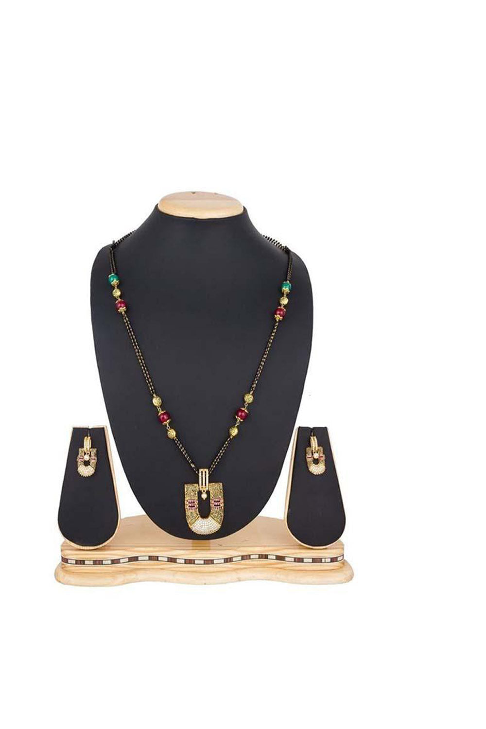 Women's Alloy Mangalsutra Set in Multicolor