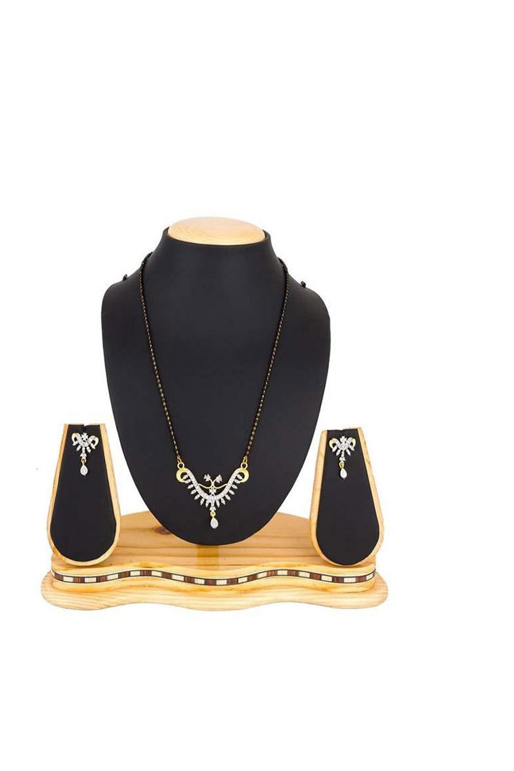 Women's Alloy Mangalsutra Set in Gold and Silver