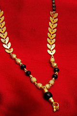  Shop Alloy Mangalsutra For Women's  in Gold and Black At KarmaPlace