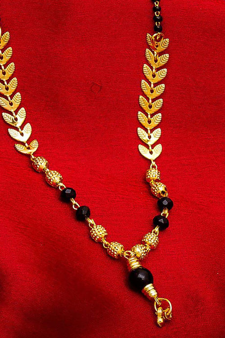  Shop Alloy Mangalsutra For Women's  in Gold and Black At KarmaPlace