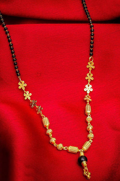   Buy Women's Alloy Mangalsutra in Gold and Black Online