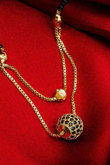  Shop Alloy Mangalsutra  For Women's  in Gold and Black At KarmaPlace