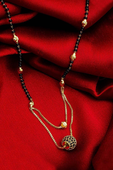 Buy  Alloy Mangalsutra  For Women's in Gold and Black Online