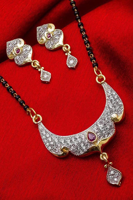 Shop  Alloy Mangalsutra  For Women's Set in Silver and Gold At KarmaPlace