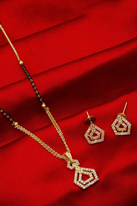  Buy  Women's Alloy Mangalsutra Set in Silver and Gold Online