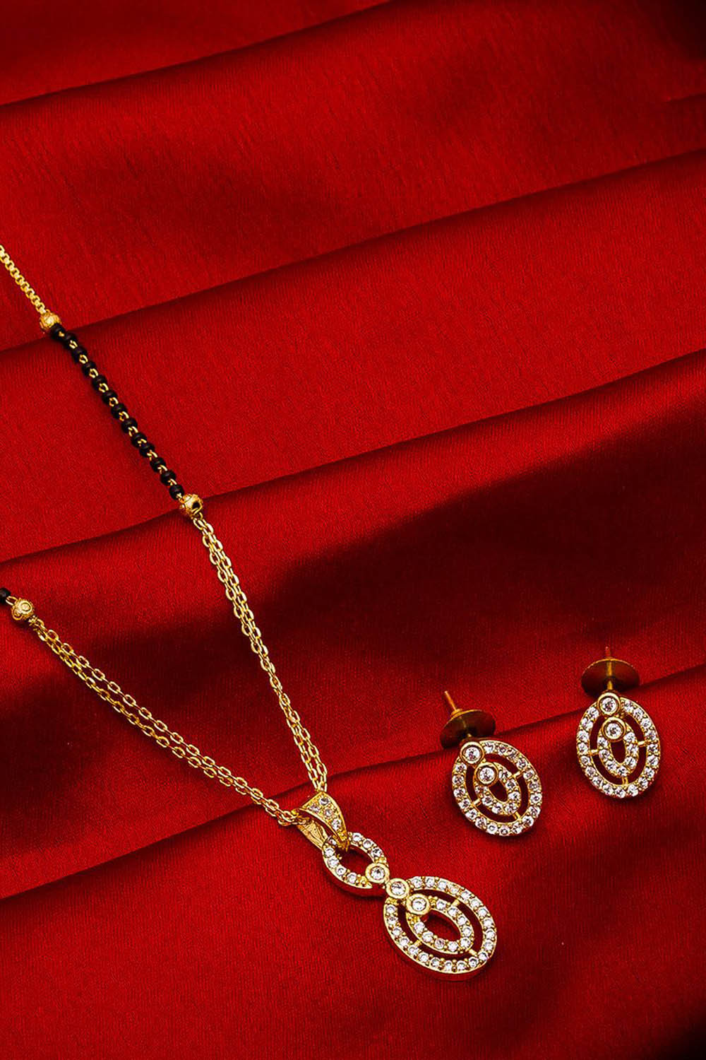  Buy Women's Alloy Mangalsutra Set in Silver and Gold Online