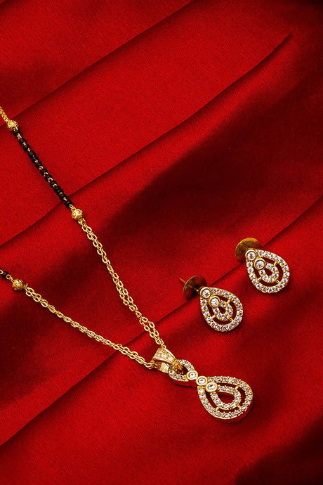 Buy Women's Alloy Mangalsutra Set in Silver and Gold Online
