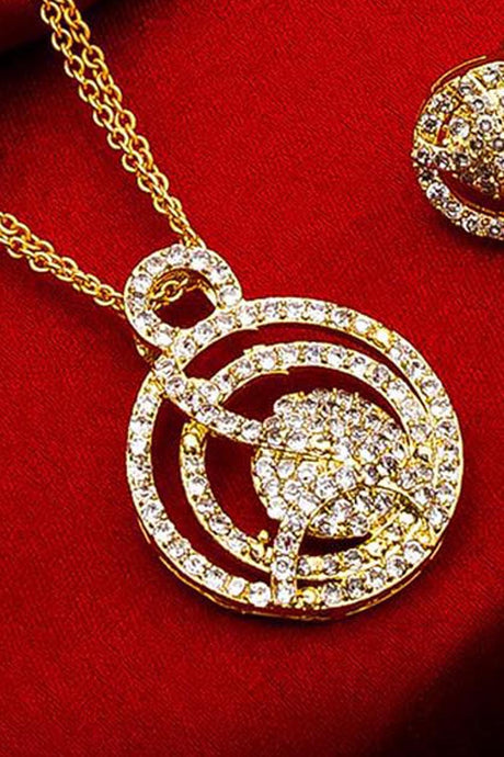  Shop Alloy Mangalsutra and Earrings For Women's  Set in Gold and White At KarmaPlace