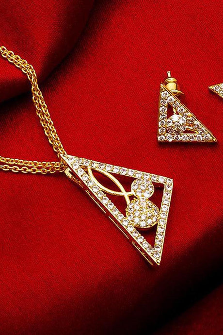 Shop Alloy Mangalsutra and Earrings  For Women's Set in White At KarmaPlace