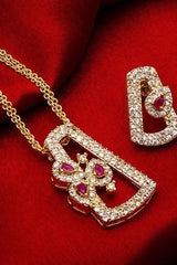 Shop Alloy Mangalsutra and Earrings For Women's Set in White At KarmaPlace