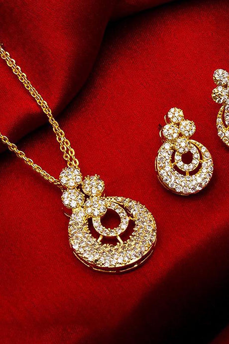 Shop Alloy Mangalsutra and Earrings For Women's   Set in White At KarmaPlce
