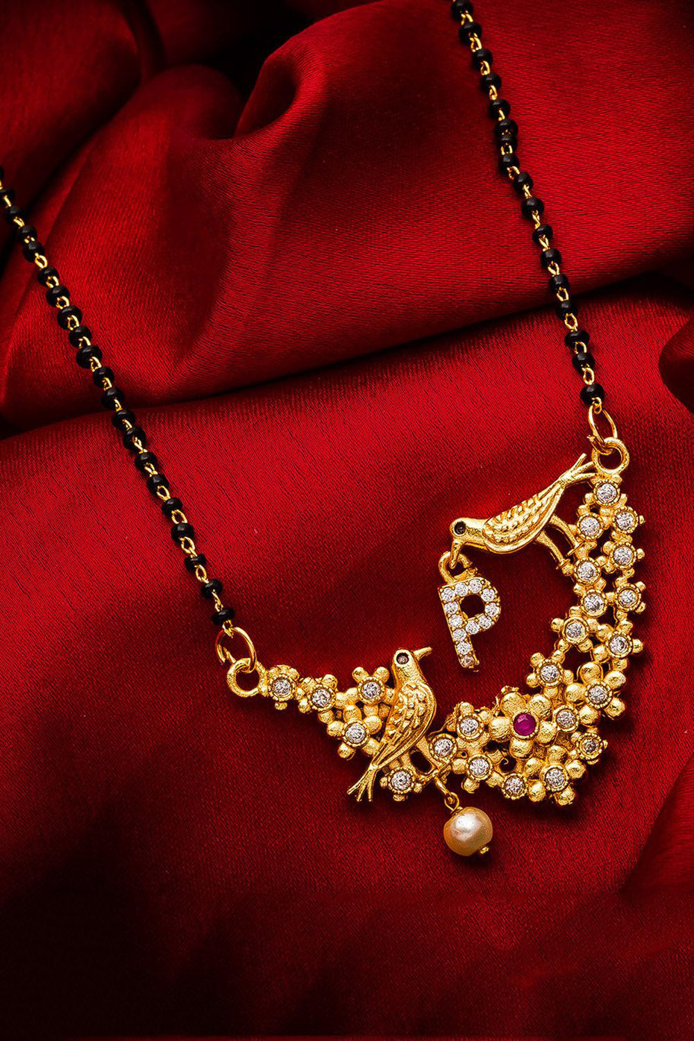 Women's Alloy Mangalsutra In Gold