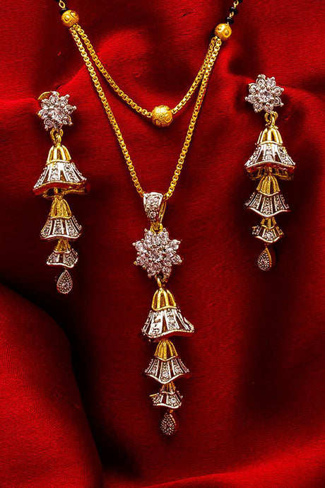  Shop  Alloy Mangalsutra  For Women's Set in Silver and Gold At KarmaPlace
