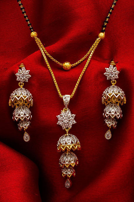  Shop  Alloy Mangalsutra For Women's  Set in Silver and Gold At KarmaPlace