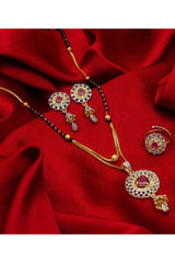  Buy Women's Alloy Mangalsutra Set in Gold and Black Online