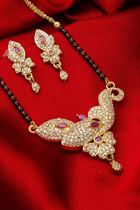  Shop Alloy Mangalsutra For Women's  Set in Gold and Black At KarmaPlace