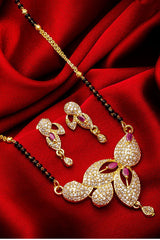 Shop  Alloy Mangalsutra For Women's  Set in Gold and Black At KarmaPlace