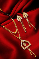  Buy Women's Alloy Mangalsutra Set in Gold and Black Online
