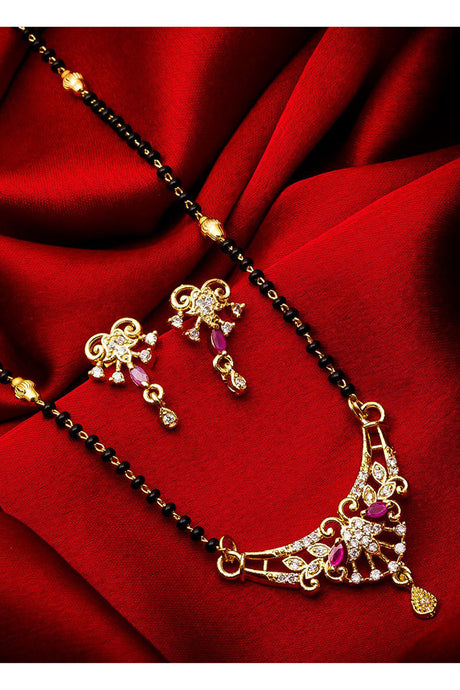  Shop  Alloy Mangalsutra  For Women's Set in Gold and Black At KarmaPlace
