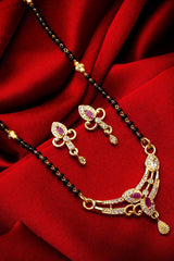  Buy Women's Alloy Mangalsutra Set in Gold and Black Online