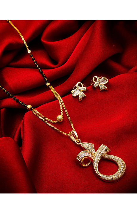  Shop  Alloy Mangalsutra For Women's  Set in Gold and Black At KarmaPlace