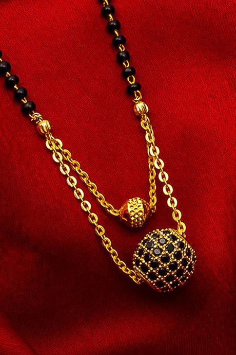  Shop  Alloy Mangalsutra  For Women's in Gold and Black At KarmaPlace