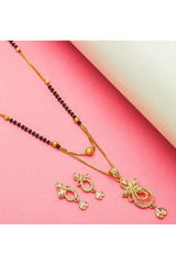  Buy Women's Alloy Mangalsutra Set in Gold and Black Online