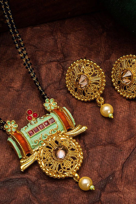 Shop  Alloy Mangalsutra For  Set in Multicolor At KarmaPlace