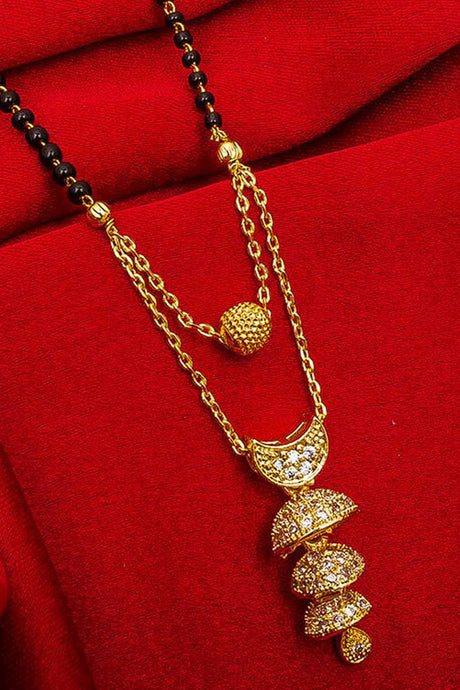  Buy Women's Alloy Mangalsutra in Gold At KarmaPlace