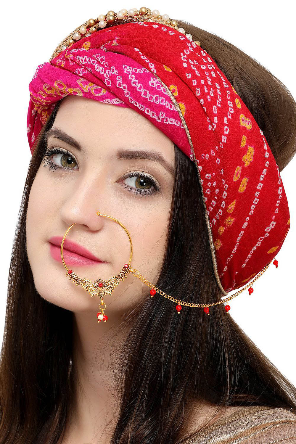 Women's Alloy Nathaniya in Red and Golden