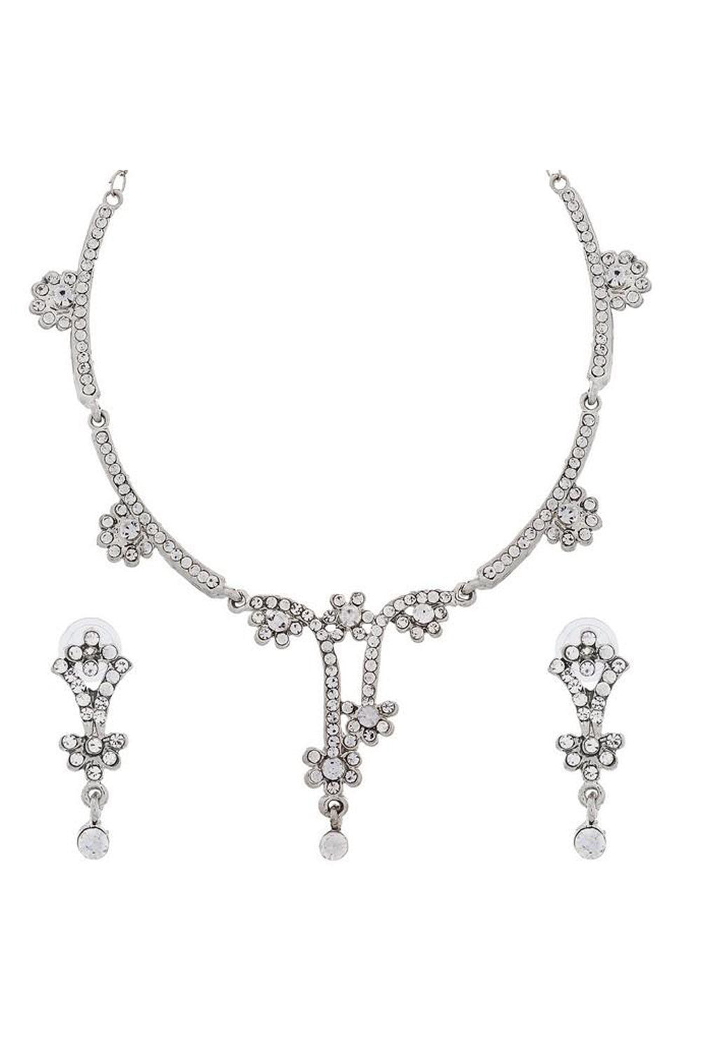 Buy Women's Alloy Necklace in White Online