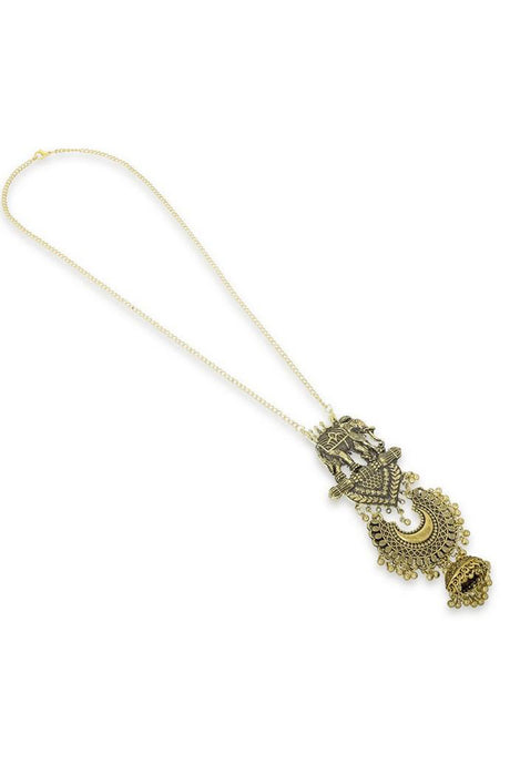 Buy Women's Alloy Necklace in Gold and Black Online