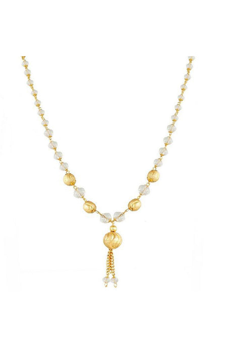 Buy Women's Alloy Necklace in White and Gold Online