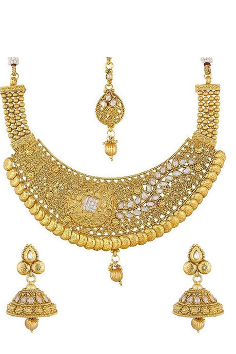  Buy Women's Alloy Necklace in Gold Online