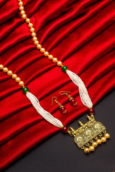 Buy  Women's Alloy Necklace Set in Gold Online