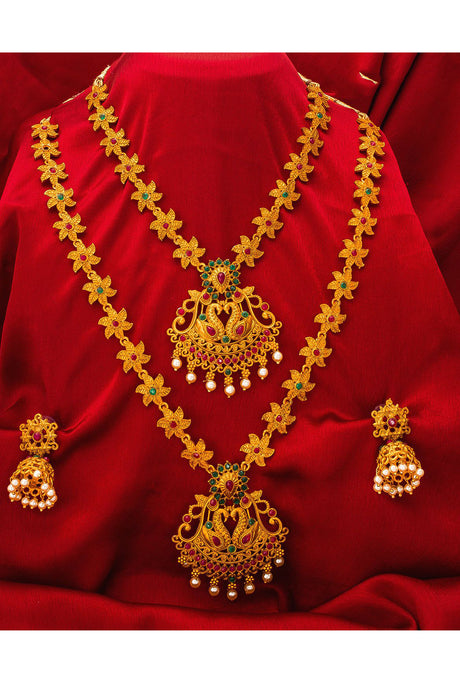 Buy Women's Mazak Necklace Set in Gold Online