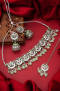 Buy Women's Oxidized Necklace Set In Green