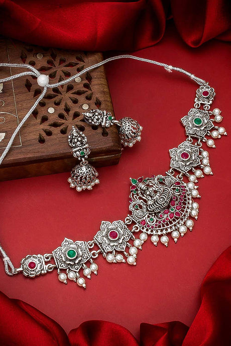 Buy Silver Necklace with Earringhs Sets Online