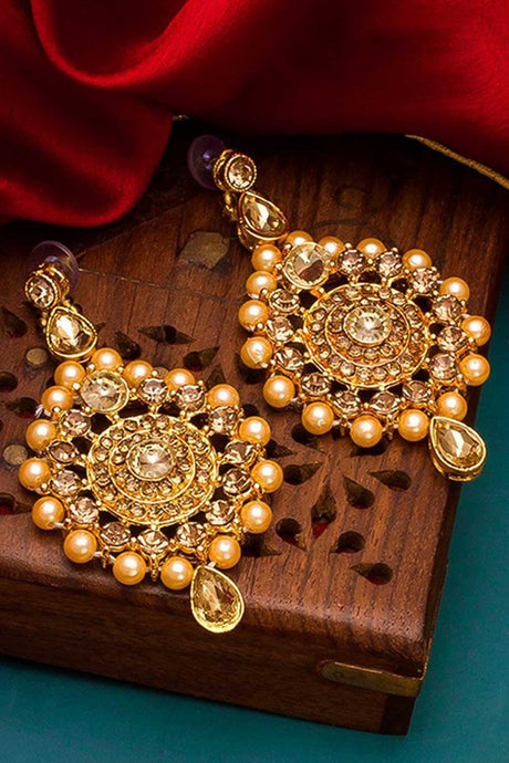 Shop Antique Gold Necklace Earrings Set Online