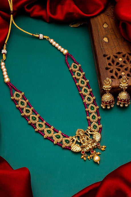 Buy Women's Copper Necklace Set in Multi Color