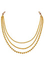 Buy Women's Copper 3 Layer Gold Bead Necklace Set Online