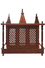 Brown Sheesham Wood Pooja Mandir