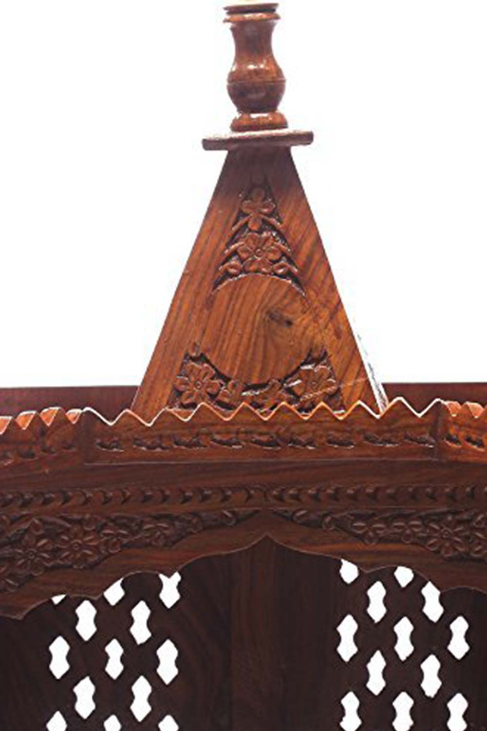 Brown Sheesham Wood Pooja Mandir