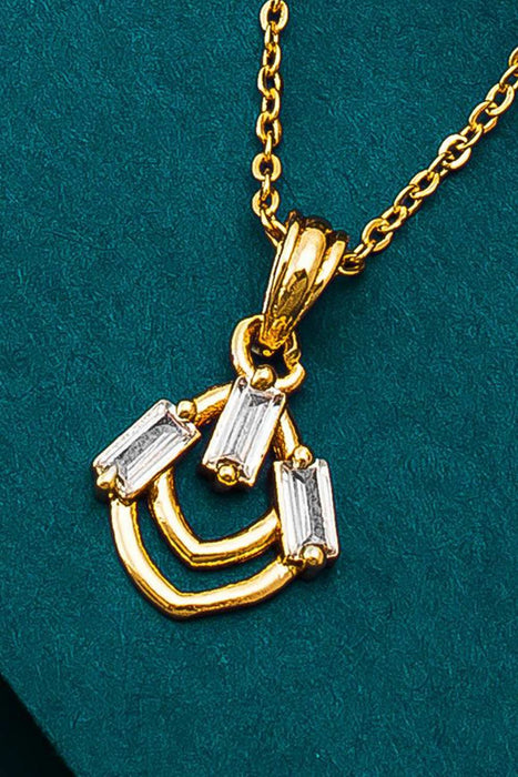 Gold Carabiner Link Necklace